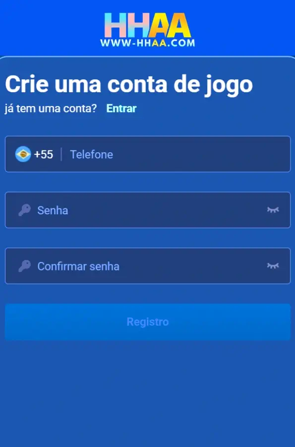 Registro no HHAA